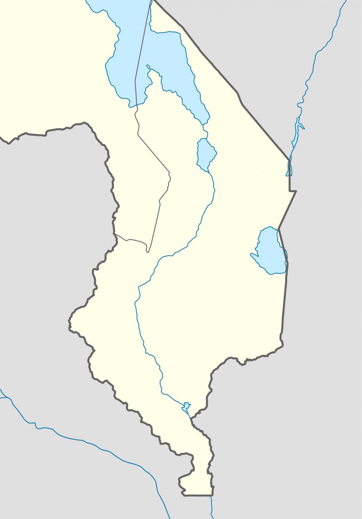 mapa ng Malawi ilog