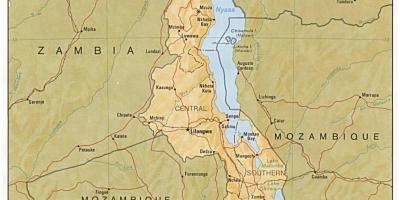 Lake Malawi sa mapa