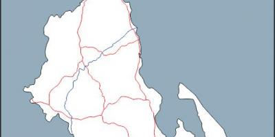Mapa ng Malawi mapa balangkas