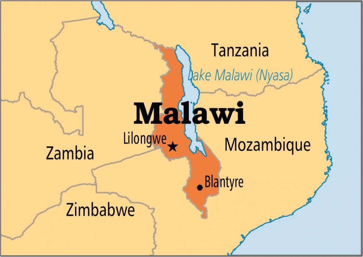mapa ng lilongwe Malawi